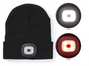 TechnosmartMutsmetLEDVerlichting-ZwartBeanie-Unisex-OneSize-WarmeHardloopmuts