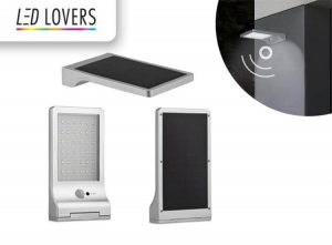 LEDLoversKansasSolarFlatLight-MetBewegingssensor-IP44-Zilver