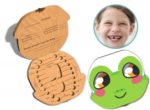 Tandendoosjemetnaam-Kikker-Hout