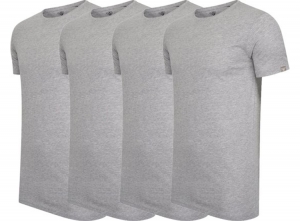 4-packCappuccinoGrijzeT-Shirtrondehals-ExtraLangeT-shirts