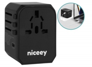 Niceeyuniverselewereldstekker2000Wmet4xUSB-Aen1xUSB-C