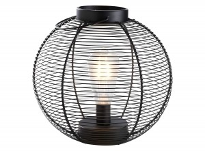 DISOutdoorLamp-28x26cm-Zwart-MetaalPlastic