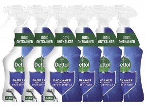 6xDettolAllesreinigerSprayPowerFresh-Badkamer-500ml
