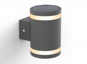 FlinQDusk-SolarWandlamp-SolarTuinverlichting-Bewegingssensor-Zwart