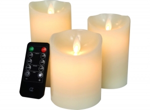 FlinQOplaadbareKaarsenset-Paraffine-Setvan3Kaarsen-Oplaadbaar