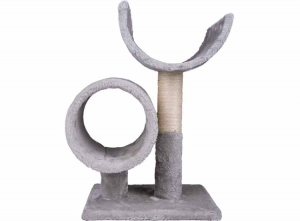 MaxxproKrabpaal-MetTunnel-50cm-PlucheenSisal-Grijs