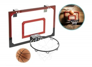 Minibasketbalbord45x30cmmetring20cmbalennet