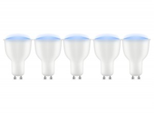 EtigerslimmeWifiLEDlamp-GU10-RGB-5stuks