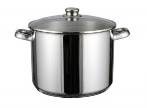 HiSoeppan10L-GlazenDeksel-RVSMetaal-Zilver