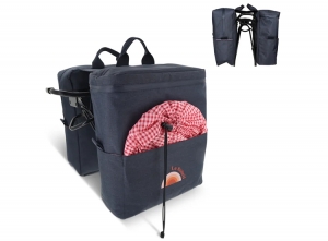 ToppointDubbelekoelPicknickfietstasR-PET-26x13x34cm-Donkerblauw