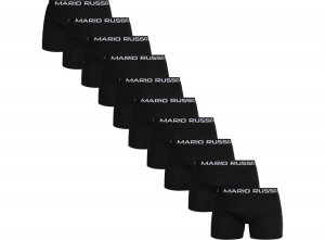 MarioRussoHerenboxers-Zwart-Katoen-10pack