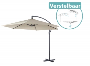 LifetimeGardenZweefparasolmetVoet-300x300cm-Champagne2dekansdeal