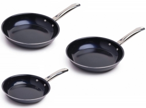 NexxtKoekenpan-2024of28cm-KeramischmetDiamantcoating-RVSGreep-Vaatwasserbestendig