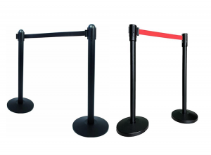 Lowanderafzetpaalmetaal-2stuks-Afzetpaaltjesmetuittrekbaarlint