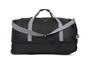 TravelZOpvouwbareReistasmetExpander80-95ltr-Lichtgewichtweekendtas-Uitbreidbaar-Zwart