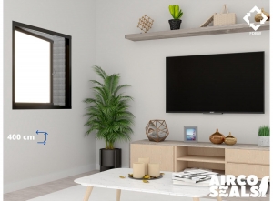 Insectenhorkiep-kantelraam400cmzwartpolyester