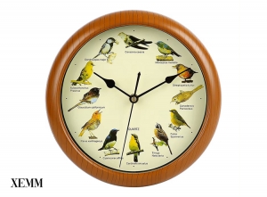 XEMMDierengeluidenwandklok-Klokmetdierengeluidenelkuur-25cm