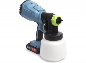 QLTVerfspuitopAccuvoorWatergedragenenOplosmiddelhoudendeVerf