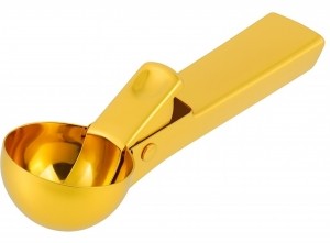 IJsschepIJsbollepelofoliebolbeslaglepel-Goud-45cm