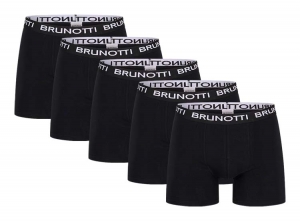5packBrunottiBoxershorts-HerenBoxers-Zwart