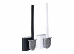 CleanRiteSiliconeToiletborstel-ZwartofWit