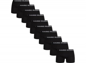 MarioRussoHerenboxers-Zwart-Katoen-10pack