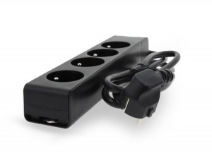 Profilestekkerdoos4-voudig15mzwart