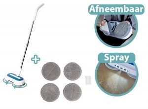 ShineElektrischeSchoonmaakmopDeluxe-RoterendeVloerreiniger