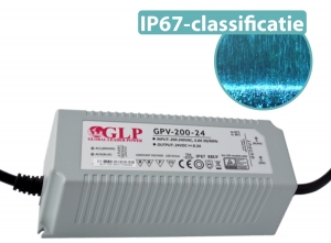 GLPLEDvoeding200watt24volt833Ampere-IP67waterdicht-GLPGPV-200-24