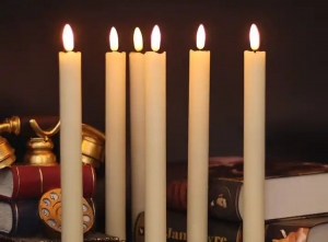 6LEDDinerkaarsenopbatterij-Afstandsbediening-Wit