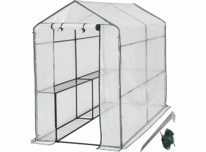 Teienbroeikas186x120x190cm-TuinkasSerreKweekkas-Incl4metalenkweekplanken