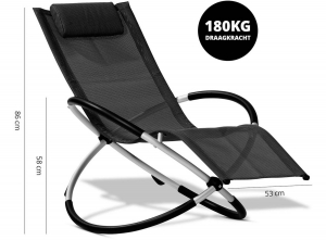 FlinQOpvouwbareLigstoelAura-RelaxstoelmetSchommelfunctie