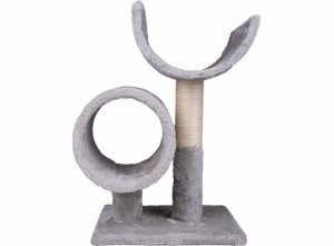 MaxxproKrabpaal-MetTunnel-50cm-PlucheenSisal-Grijs