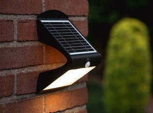 FlinQAtalanta-SolarWandlamp-Bewegingssensor-Zwart