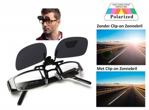 Clip-onZonnebril-MetPolariserendeGlazen-100UV-lichtfiltering