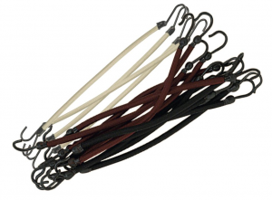 SibelElastiekjesmethaakzwartbruinblond12st