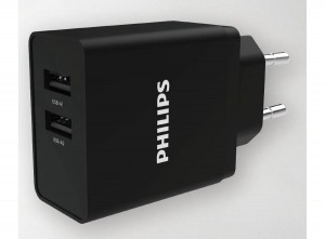 PhilipsDubbeleWandlader-Universeel-Ultrasnel-USB