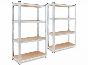 Profeco2xHeavyDutyOpbergrek-RVS-160x80x40cm-100kgperplank