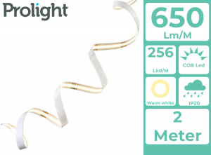 ProlightCOBLED-Strip-KoudWit-2Meter-MetAfstandsbediening