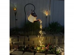 FEDECSolarTuinlamp-SolarTuinverlichting-Tuinfontein-Zwart