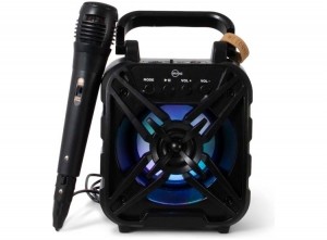 BRAINZKaraokeSetMetMicrofoon-Metboombox-DuurzaamMateriaal-Zwart