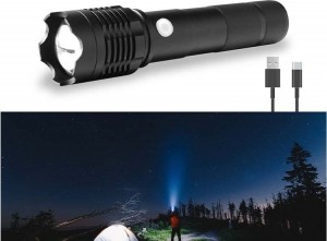 FlinQOplaadbareLEDZaklamp-MilitaireZaklamp-Tot1200meterZicht