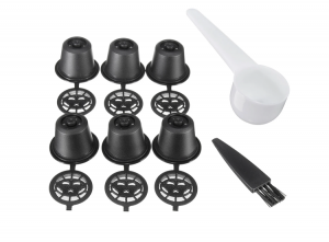 KitchenHomeHervulbareKoffiecups6-pack-InclusiefSchoonmaakborsteltjeMaatcup