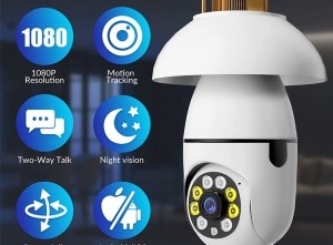 FEDECDraadlozeWIFIBeveiligingscamera-BinnenenBuiten-Nachtsensor