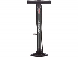 DunlopFietspomp-PrestaDunlopSchrader-met2Adaptoren-StaandePomp-625cm