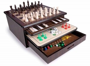 LifetimeGamesSpellendoos10-in-1-SpelletjesvoorVolwassenen-InHoutenBewaardoos