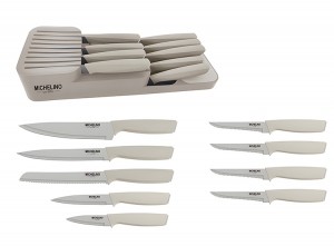 MichelinoMessensetmetmessenblok-inclusief9messen-Beige