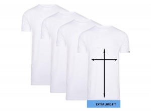 4-packCappuccinoWitteT-Shirtrondehals-ExtraLangeT-shirts