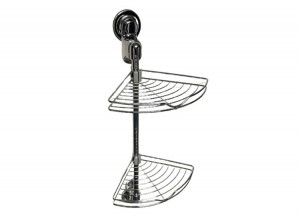 Everlocbadkamerdoucherek-Doucherek2-laags-Chroom-Zuignappen-68cm