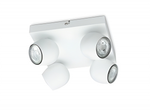 ProlightBola-OpbouwspotLED-GU10-4Lichtpunten-Wit